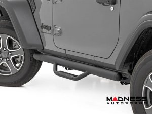 Jeep Wrangler JL Side Steps - Nerf Steps - Rough Country - 2 Door